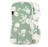 Beautiful Vintage Sage Flower Baby Blanket in Our Thickest, Softest Material. Four Layers of 100% Muslin Cotton! - Cozy Gift