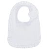 Heirloom Quality Baby Girl Set in Adorable Ruffle Design. Blanket, Bib and Burp Cloth! - Cozy Gift