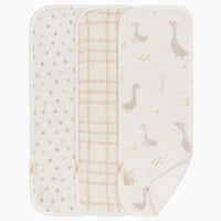 Burp Cloths - Farmhouse Goose Design New, Super Absorbent and Soft. - Cozy Gift
