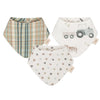 Bib Set - Farmhouse Tractor Design New, Super Absorbent and Soft. - Cozy Gift