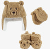 Bear Cute! Hat, Baby Booties and Mittens. - Cozy Gift
