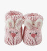 Knit Baby Booties, Precious and Super Soft, Choose Bear, Lamb or Bunny - Cozy Gift