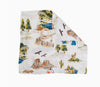 Huge Western Theme Baby Blanket in Our Thickest, Softest Material. Four Layers of 100% Muslin Cotton! - Cozy Gift