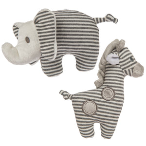 Baby Rattle & Toy All in One....Super Adorable & Gender Neutral..In Giraffe or Elephant Design - Cozy Gift