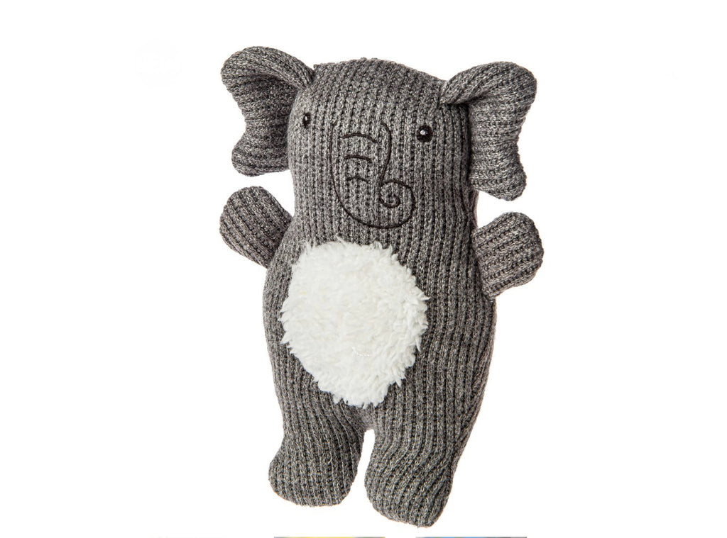 Knitted Elephant Rattle - Cozy Gift