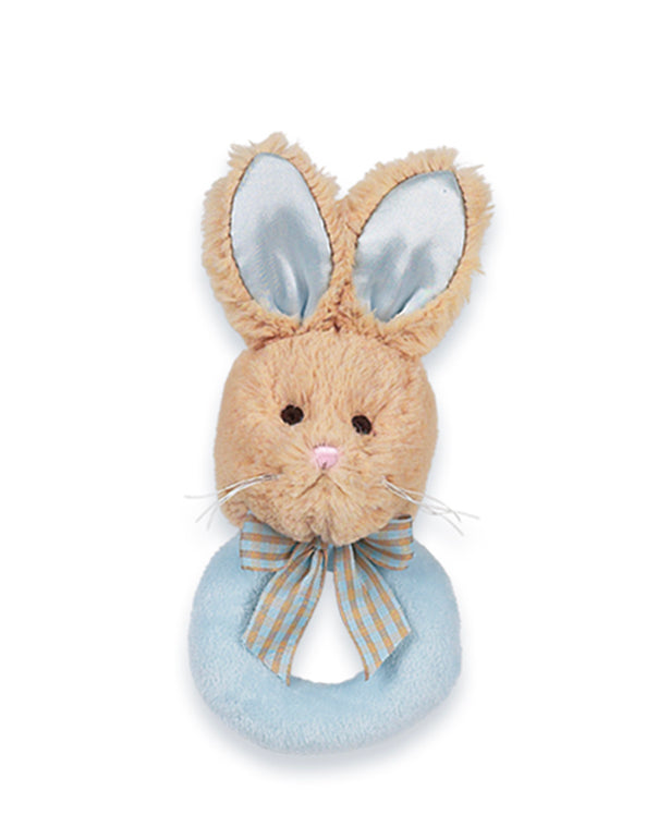 Blue Rabbit Baby Rattle - Cozy Gift