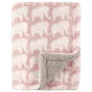 Baby Blanket in Adorable Elephant Theme - Cozy Gift