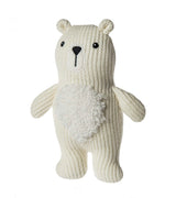 Knitted Polar Bear Rattle - Cozy Gift