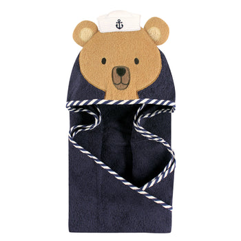 Hoodie Towel in Adorable Sailor Design! Ahoy Mate, Bath Time Has Never Been This Fun.