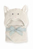 Lamb Gift Set. A client favorite and best seller! Baby towel hoodie, baby booties & burp cloth. - Cozy Gift