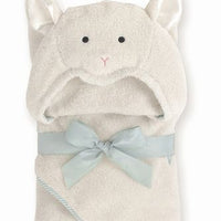 Lamb Gift Set. A client favorite and best seller! Baby towel hoodie, baby booties & burp cloth. - Cozy Gift